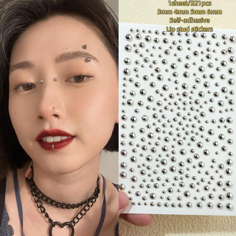 321 Buah Stiker Kancing Bibir  - Body Jewelry Nose Ring ulasan dan harga