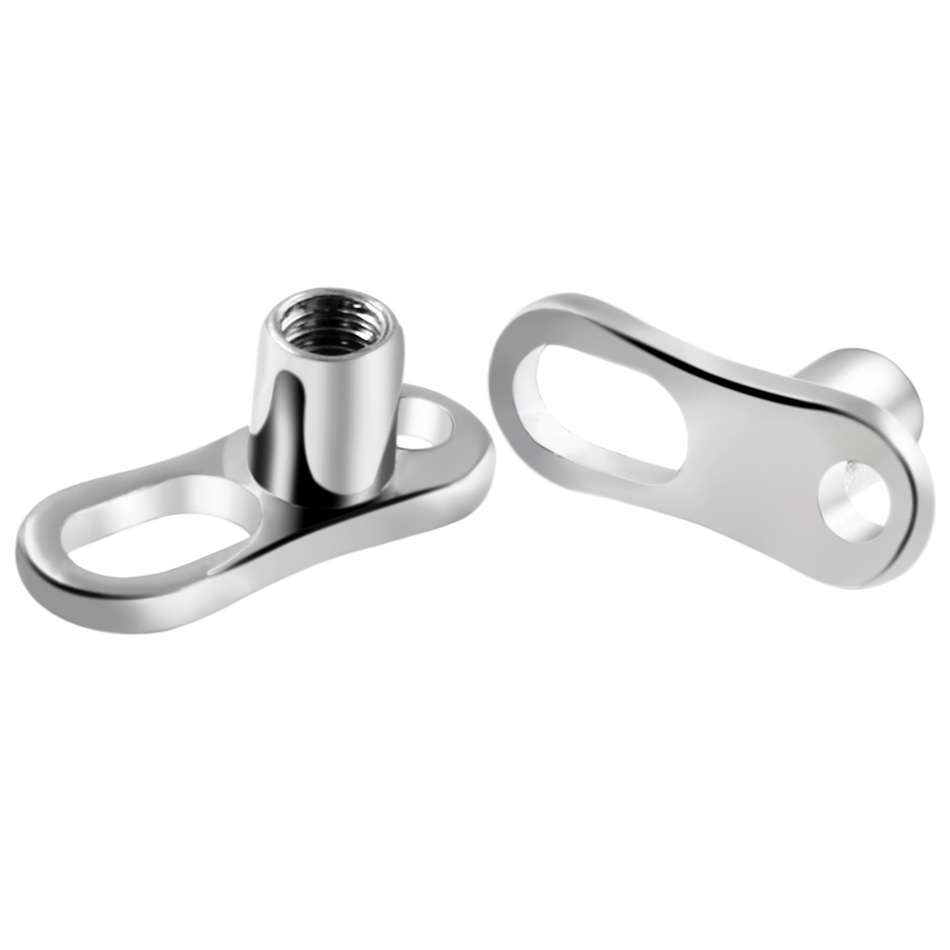 1 Buah G23 Tindik Titanium Tin - Body Jewelry Dermal ulasan dan harga
