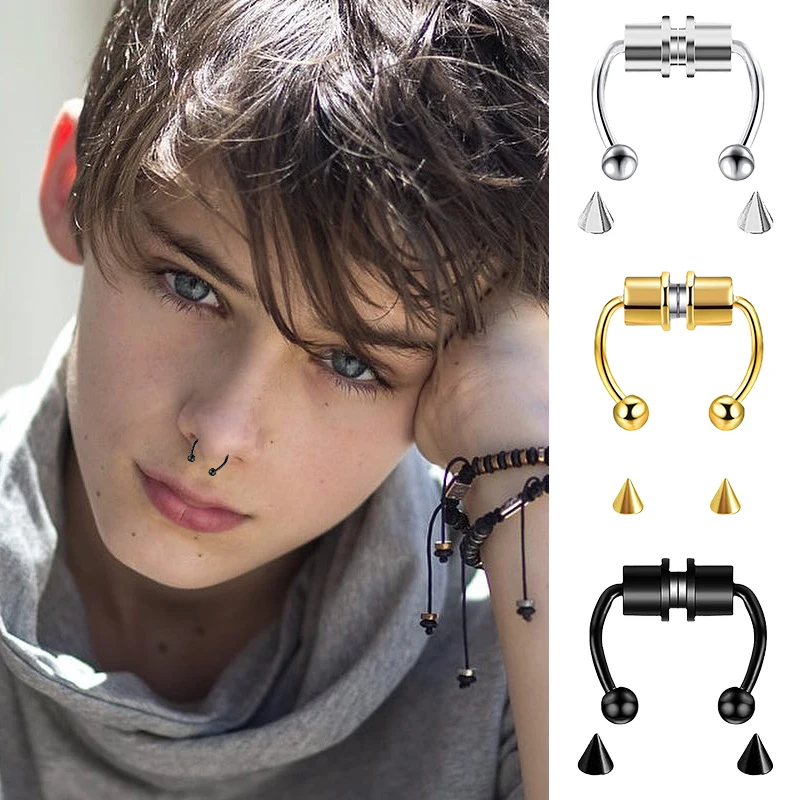 Cincin tindik hidung palsu, pe - Body Jewelry Nose Ring ulasan dan harga
