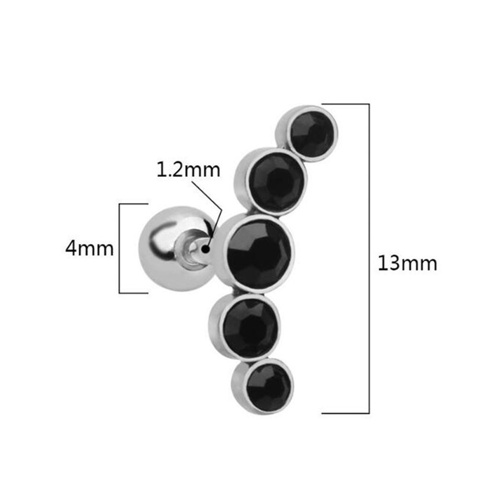 1Pcs Anting Tusuk Baja Tahan K - Body Jewelry Earrings ulasan dan harga