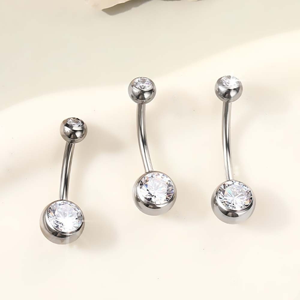 Cincin Pusar Bahan Titanium Be - Body Jewelry Titanium ulasan dan harga