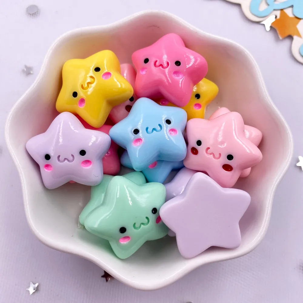 TX105 20PCS Campuran Resin Kaw - Star Flat Back ulasan dan harga