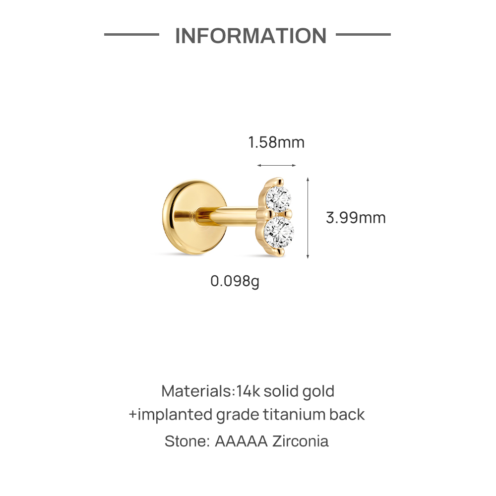 Anting-anting tusuk titanium G - Body Jewelry Titanium ulasan dan harga