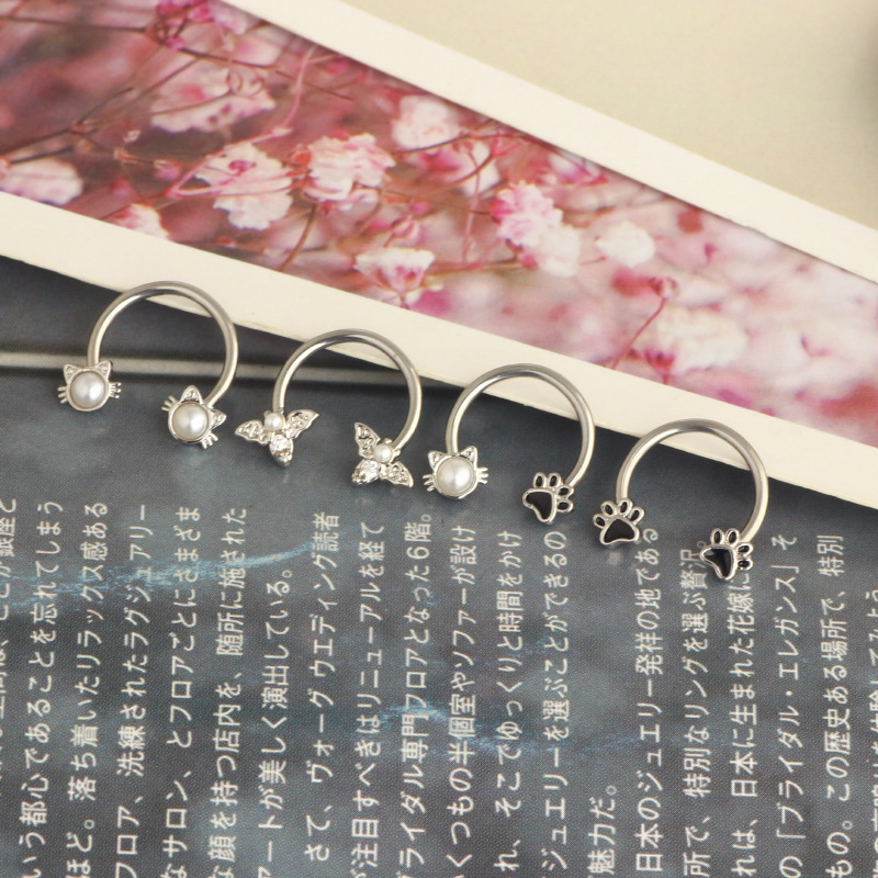Cincin Septum 16G, Perhiasan T - Body Jewelry Nose Ring ulasan dan harga