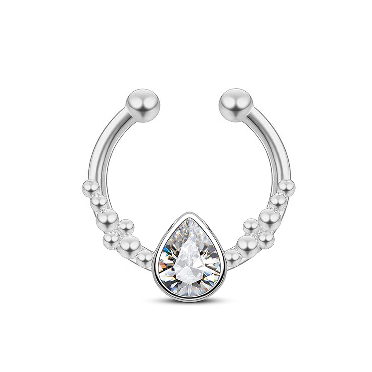 Cincin hidung palsu tetesan ai - Body Jewelry Nose Ring ulasan dan harga