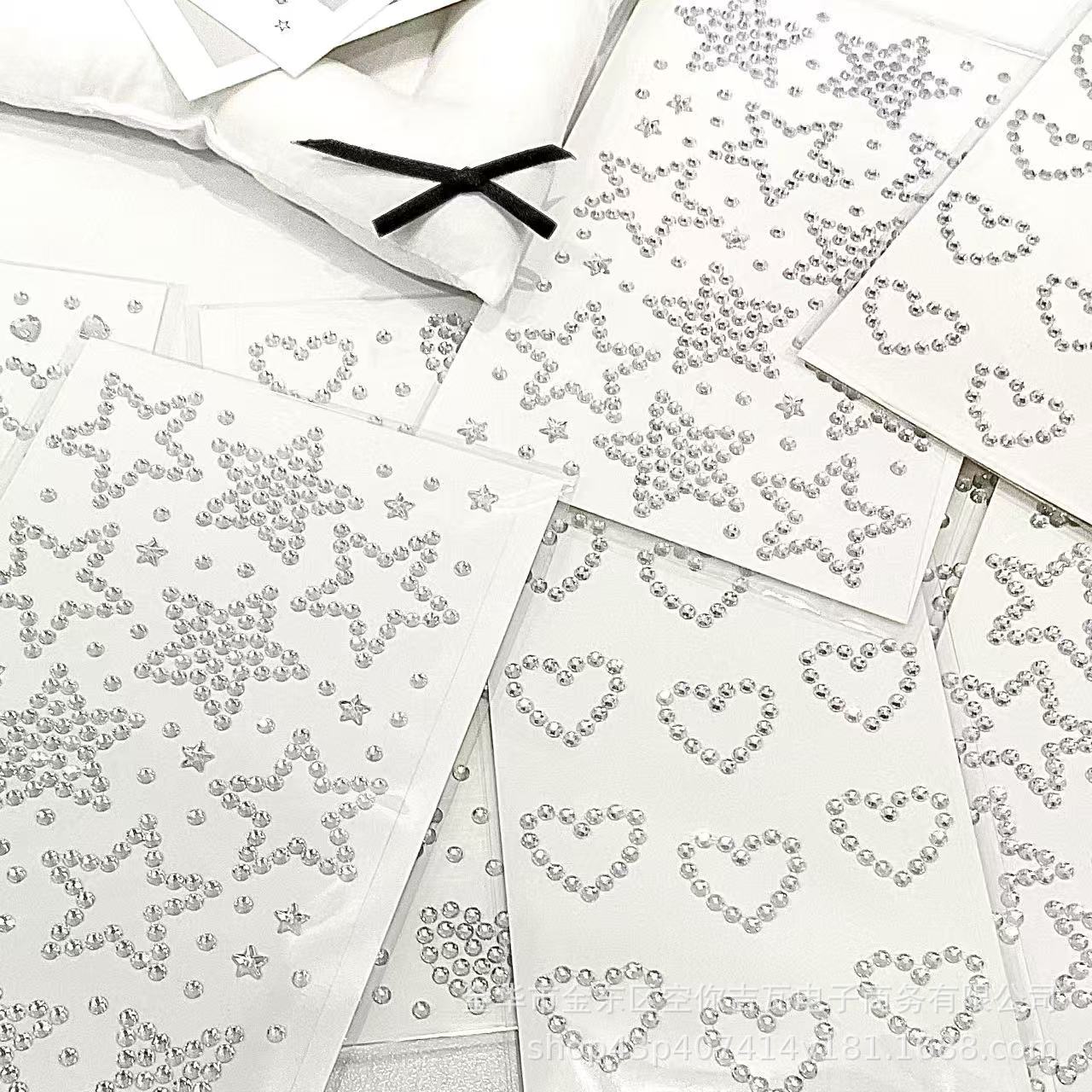Stiker Hati Bintang Perak Berh - Star Flat Back ulasan dan harga