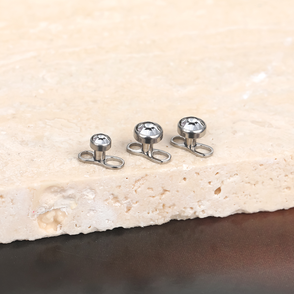1Pc/5Pcs Set Piercing Mikro De - Body Jewelry Dermal ulasan dan harga