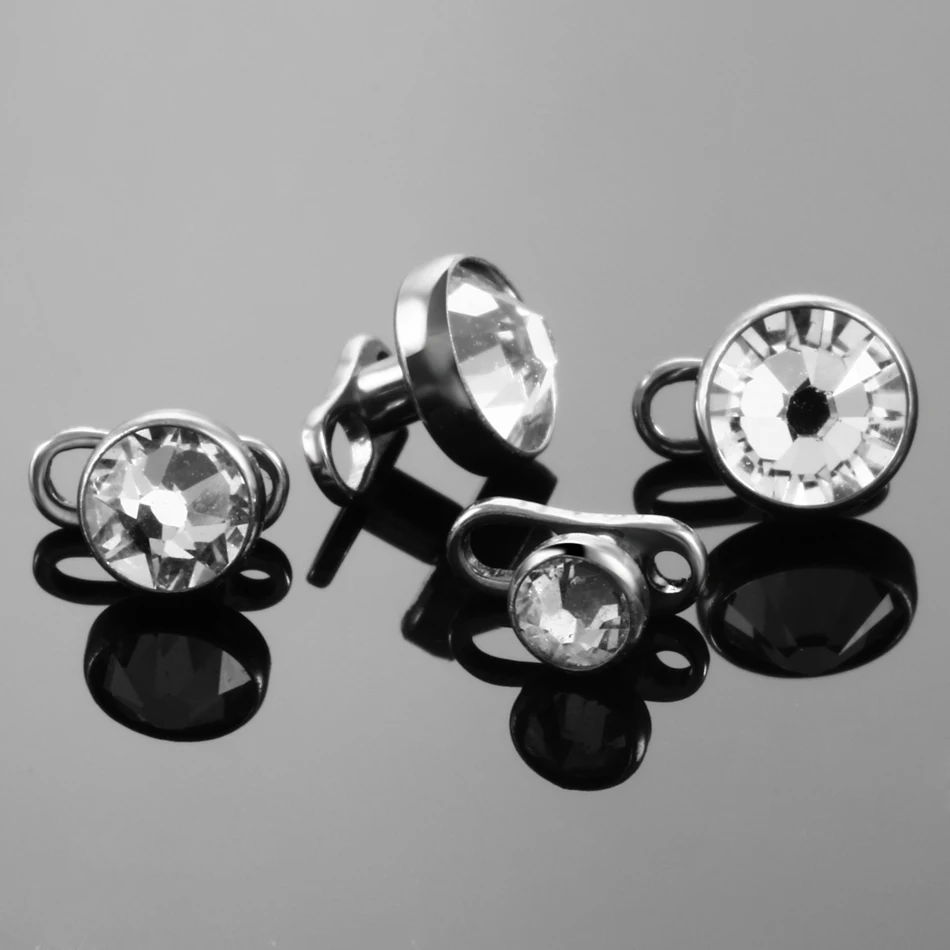 1Pc/5Pcs Set Piercing Mikro De - Body Jewelry Dermal ulasan dan harga