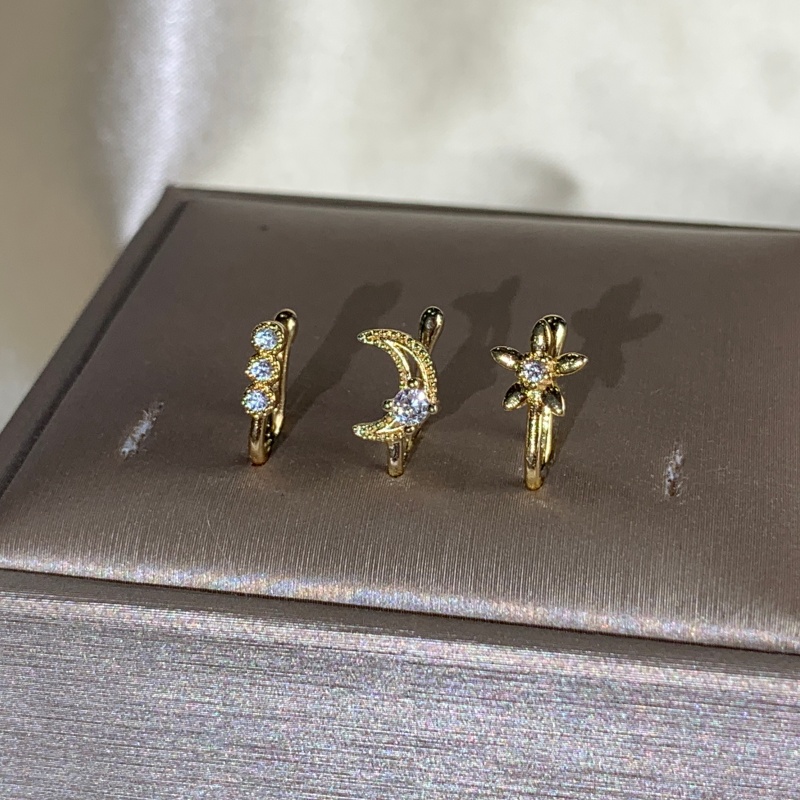 Set klip hidung retro 3 buah,  - Body Jewelry Nose Ring ulasan dan harga