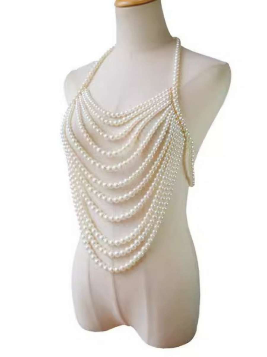 Kalung Mutiara Multi-Layer Sek - Body Jewelry Brands ulasan dan harga