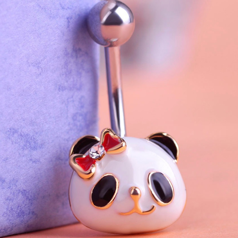Zlxgirl Fashion Wanita Panda H - Body Jewelry Brands ulasan dan harga