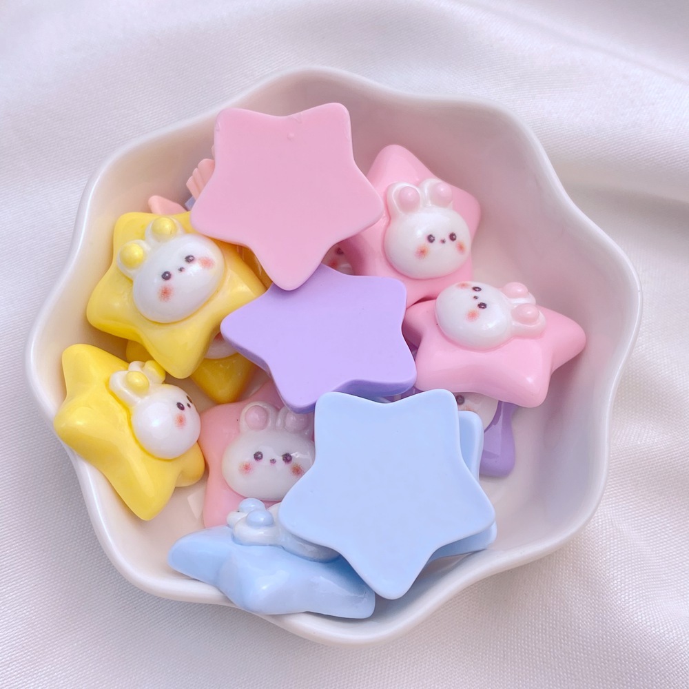 10 buah hiasan bagian manikur  - Star Flat Back ulasan dan harga
