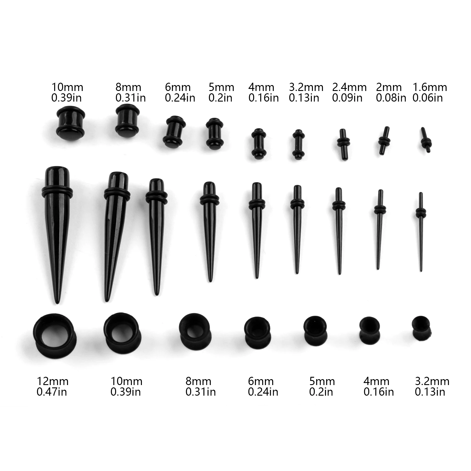 36/50 buah/set tindik telinga  - Body Jewelry Tunnels ulasan dan harga