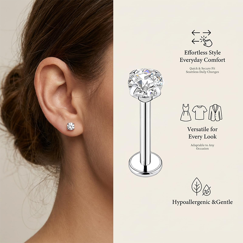 Cincin Septum Hidung Tanpa Uli - Body Jewelry Nose Ring ulasan dan harga
